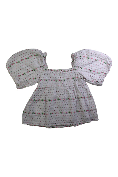 A White Short Sleeve Tops from Janie & Jack in size 4T for girl. (Back View)