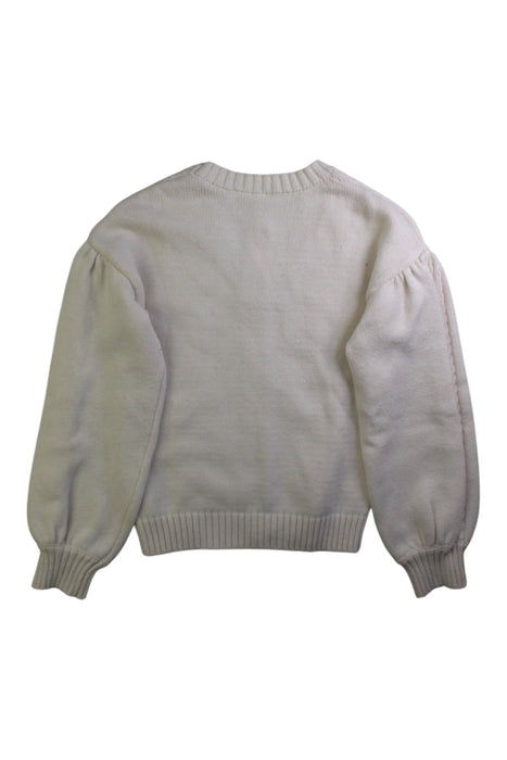 A Ivory Cardigans from Janie & Jack in size 7Y for girl. (Back View)