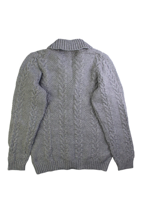 A Grey Cardigans from Janie & Jack in size 8Y for boy. (Back View)