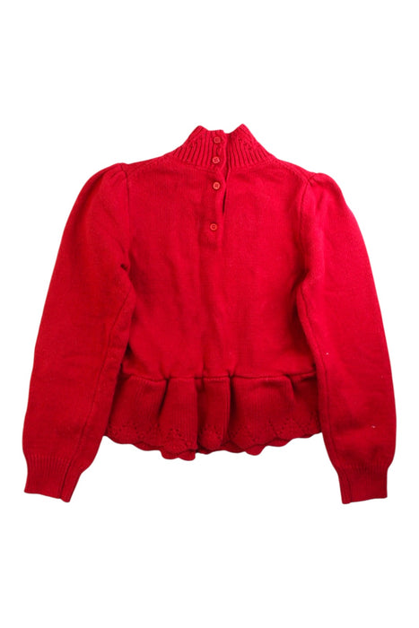A Red Knit Sweaters from Janie & Jack in size 8Y for girl. (Back View)