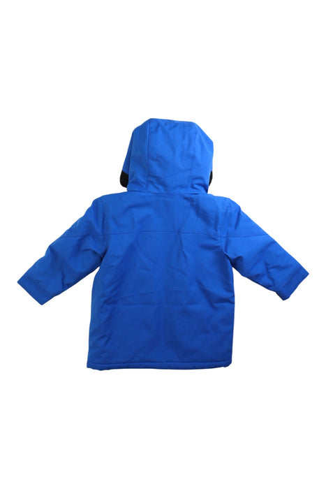 A Blue Rain Jackets from Boss in size 12-18M for boy. (Back View)