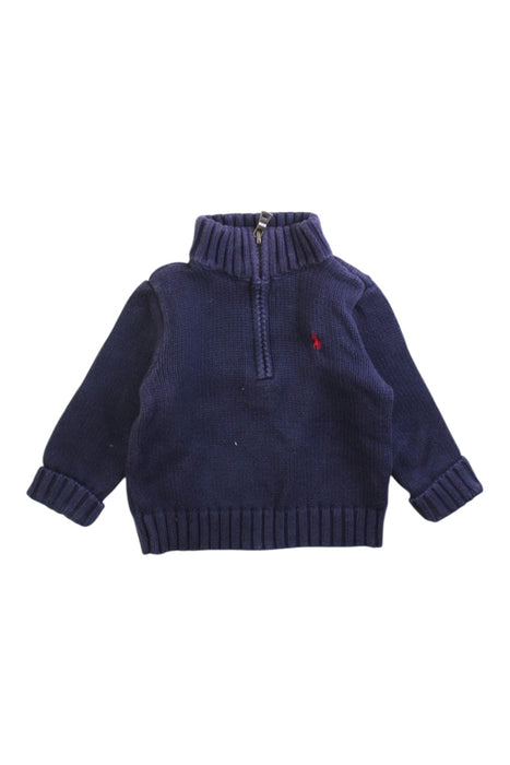 A Navy Knit Sweaters from Ralph Lauren in size 6-12M for boy. (Front View)