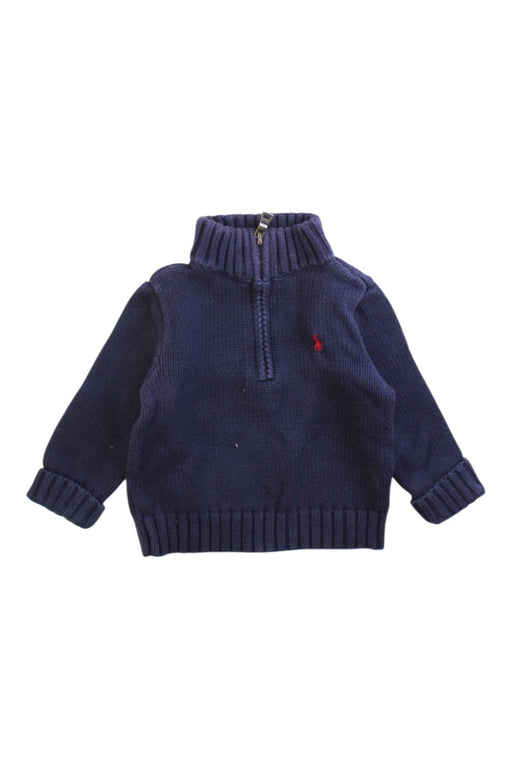 A Navy Knit Sweaters from Ralph Lauren in size 6-12M for boy. (Front View)