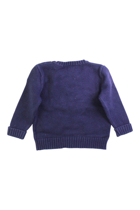 A Navy Knit Sweaters from Ralph Lauren in size 12-18M for boy. (Back View)