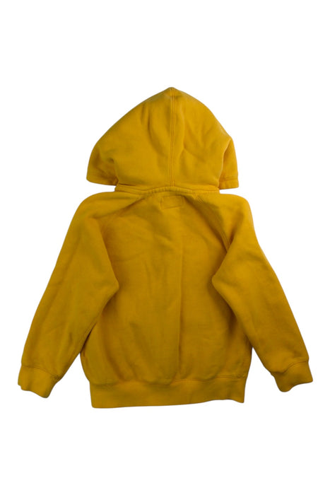 A Yellow Hooded Sweatshirts from Roots in size 5T for neutral. (Back View)