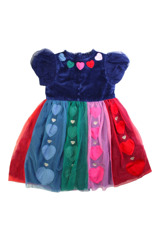 A Multicolour Short Sleeve Dresses from Boden in size 2T for girl. (Front View)