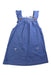 A Blue Sleeveless Dresses from Jojo Maman Bébé in size 2T for girl. (Front View)