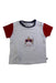 A White Short Sleeve T Shirts from Mayoral in size 3-6M for boy. (Front View)