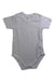A Grey Short Sleeve Bodysuits from Chicco in size 6-12M for neutral. (Front View)