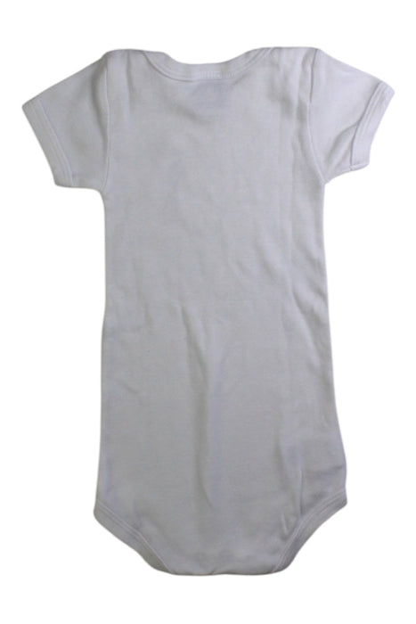 A White Short Sleeve Bodysuits from Petit Bateau in size 3-6M for neutral. (Back View)