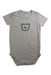 A Ivory Short Sleeve Bodysuits from Seed in size 6-12M for neutral. (Front View)