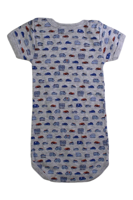 A Grey Short Sleeve Bodysuits from Petit Bateau in size 3-6M for boy. (Back View)