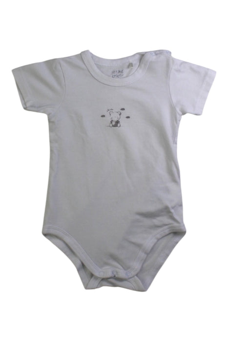 A White Short Sleeve Bodysuits from Chicco in size 6-12M for neutral. (Front View)