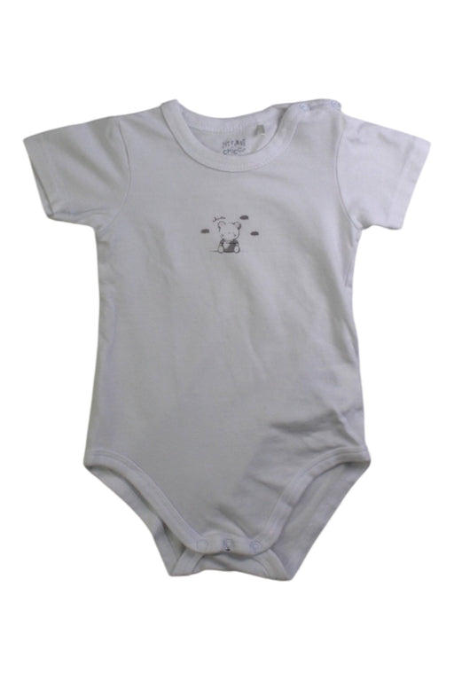 A White Short Sleeve Bodysuits from Chicco in size 6-12M for neutral. (Front View)