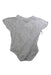 A White Short Sleeve Bodysuits from Mides in size 3-6M for neutral. (Back View)