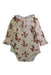 A Ivory Long Sleeve Bodysuits from Milkbarn in size 6-12M for girl. (Back View)