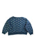 A Blue Crewneck Sweatshirts from Petit Bateau in size 12-18M for girl. (Back View)