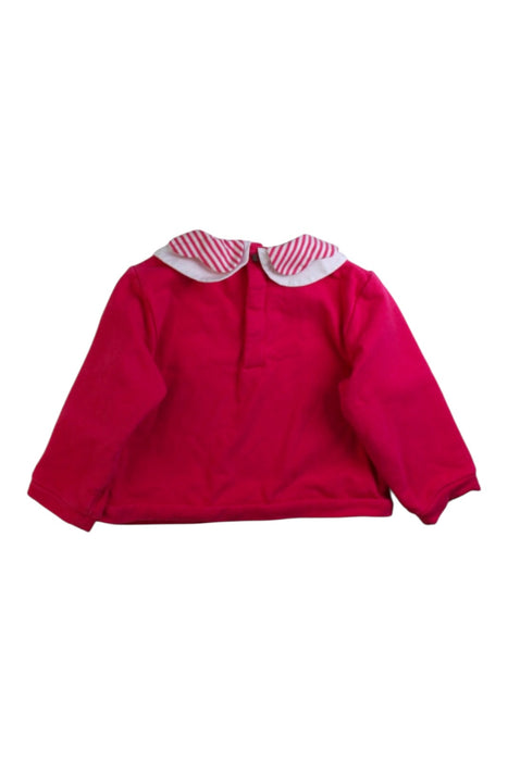 A Pink Long Sleeve Tops from Jacadi in size 12-18M for girl. (Back View)