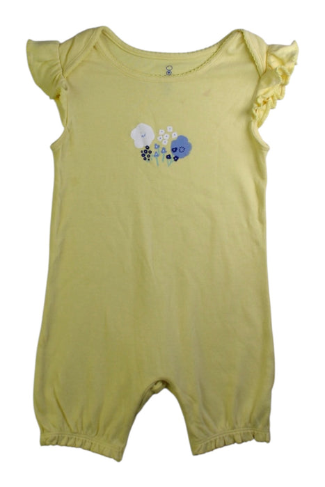 A Yellow Sleeveless Rompers from Mothercare in size 12-18M for girl. (Front View)