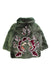 A Green Coats from Yves Salomon in size 6T for girl. (Back View)