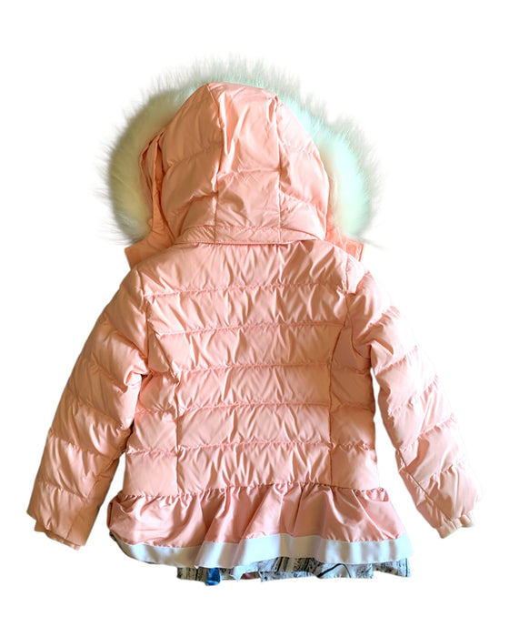 A Peach Puffer/Quilted Coats & Outerwear from Fila in size 4T for girl. (Back View)