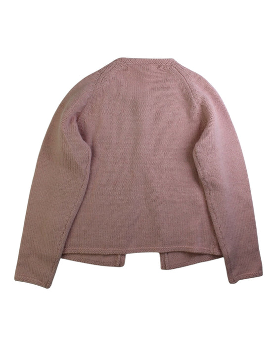 A Pink Cardigans from Bonton in size 10Y for girl. (Back View)