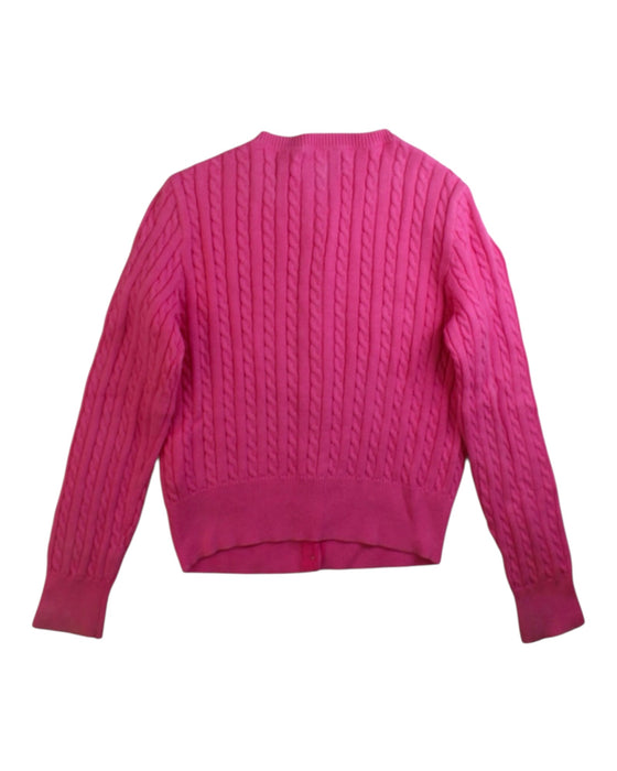 A Pink Cardigans from Polo Ralph Lauren in size 7Y for girl. (Back View)