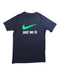 A Navy Short Sleeve T Shirts from Nike in size 7Y for boy. (Front View)