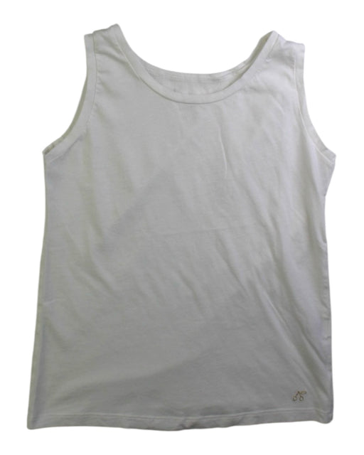 A White Sleeveless Tops from Bonpoint in size 8Y for girl. (Front View)