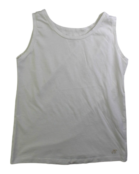 A White Sleeveless Tops from Bonpoint in size 8Y for girl. (Front View)