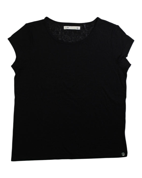 A Black Short Sleeve Tops from IKKS in size 10Y for girl. (Front View)