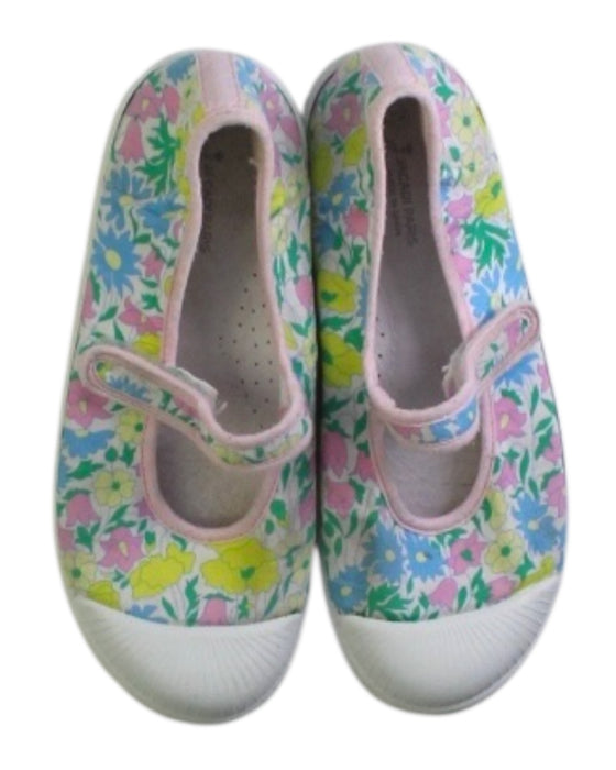 A Multicolour Flats from Jacadi in size 5T for girl. (Back View)