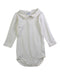 A White Long Sleeve Bodysuits from Petit Bateau in size 3-6M for neutral. (Front View)