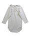 A White Long Sleeve Bodysuits from Petit Bateau in size 3-6M for neutral. (Back View)