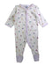 A White Onesies from Petit Bateau in size 0-3M for girl. (Front View)