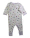 A White Onesies from Petit Bateau in size 0-3M for girl. (Back View)