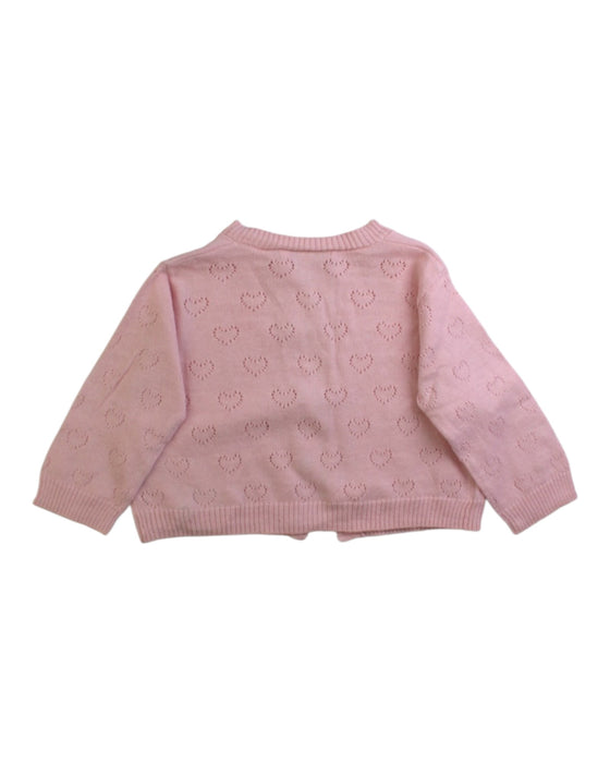 A Pink Cardigans from Bonton in size 0-3M for girl. (Back View)