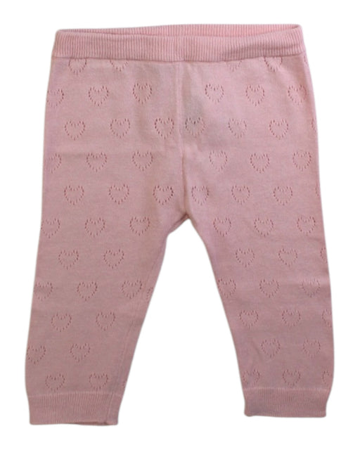 A Pink Leggings from Bonton in size 0-3M for girl. (Front View)