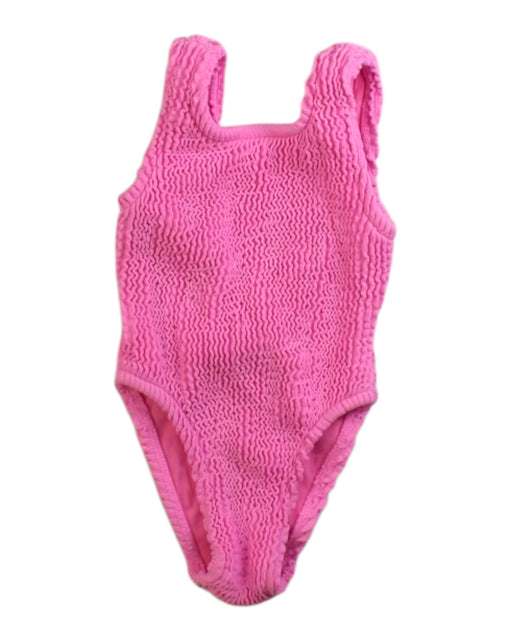 A Pink Swimsuits from Goldie Swim in size 3-6M for girl. (Front View)