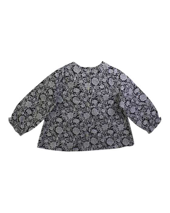A Black Long Sleeve Tops from Natalys in size 6-12M for girl. (Back View)