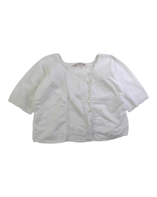 A White Short Sleeve Shirts from Bonpoint in size 2T for girl. (Front View)