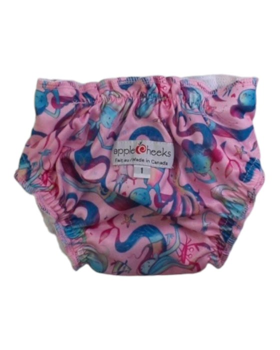 A Multicolour Swim Diapers from Apple Cheeks in size 6-12M for girl. (Back View)