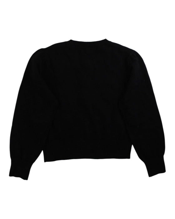 A Black Cardigans from Tartine et Chocolat in size 6T for girl. (Back View)