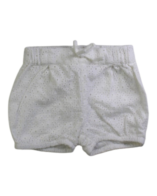 A White Shorts from Natalys in size 3-6M for girl. (Front View)