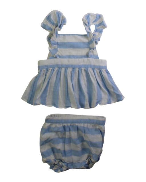 A Blue Shorts Sets from Tartine et Chocolat in size 3-6M for girl. (Front View)