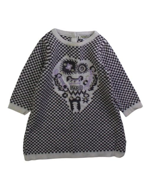 A Black Sweater Dresses from Kenzo in size 3-6M for girl. (Front View)