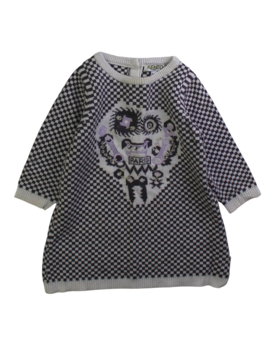 A Black Sweater Dresses from Kenzo in size 3-6M for girl. (Front View)