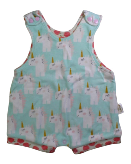 A Yellow Sleeveless Rompers from Cotton Pigs in size 0-3M for girl. (Front View)