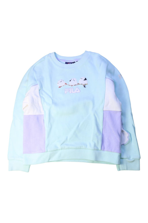 A Blue Crewneck Sweatshirts from Fila in size 12Y for girl. (Front View)
