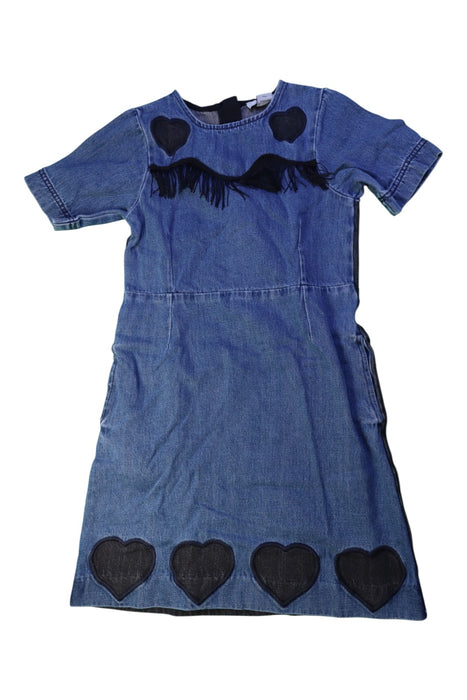 A Blue Short Sleeve Dresses from Stella McCartney in size 10Y for girl. (Front View)